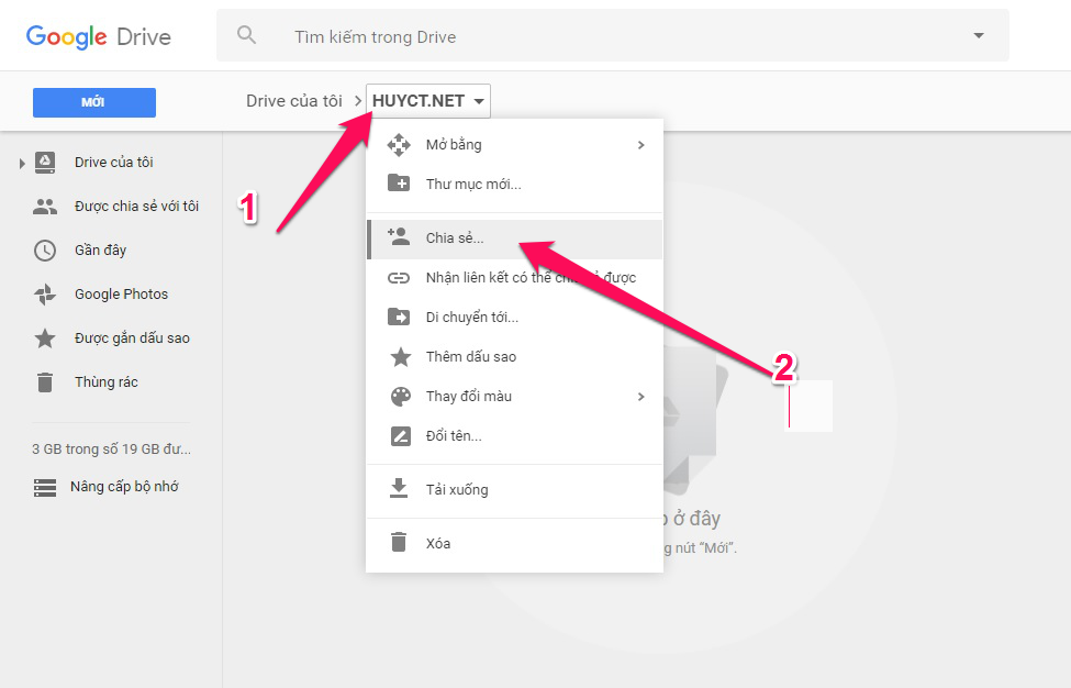 2a - Hướng dẫn cách tạo Direct link Google Drive