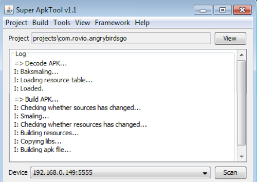 M9HLVW9 - Chỉnh sửa file APK với Super ApkTool bằng giao diện trực quan